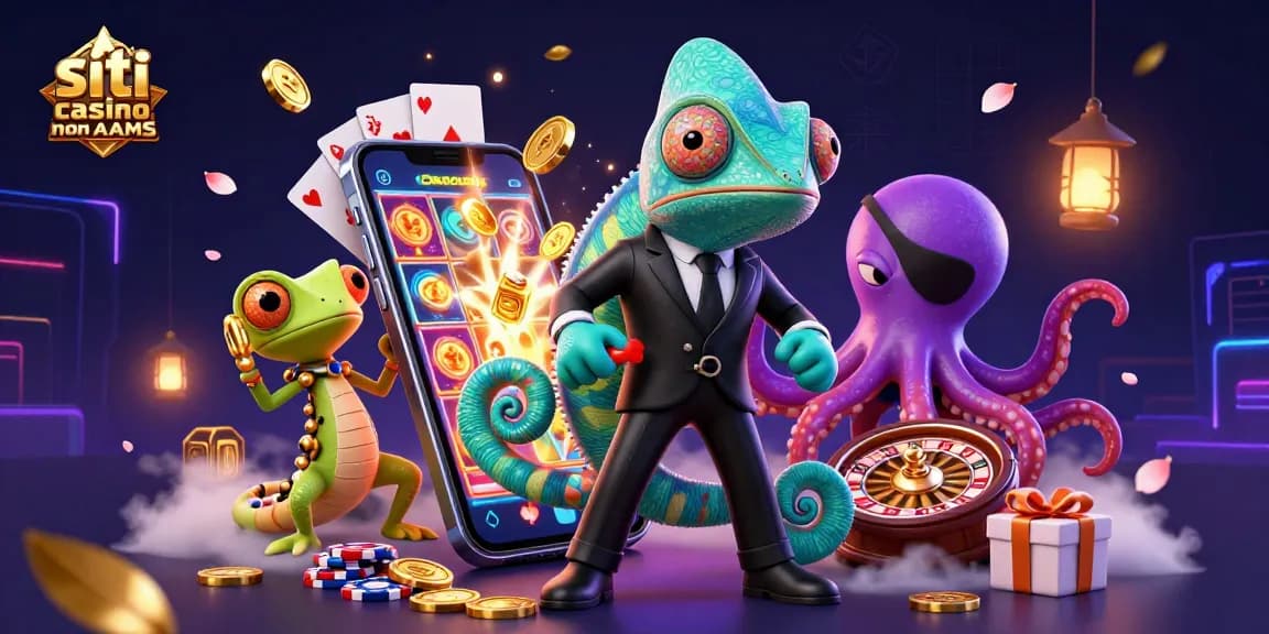 Vivi un'esperienza di gioco entusiasmante e bonus nei siti casino non AAMS con elementi e personaggi 3D vivaci.
