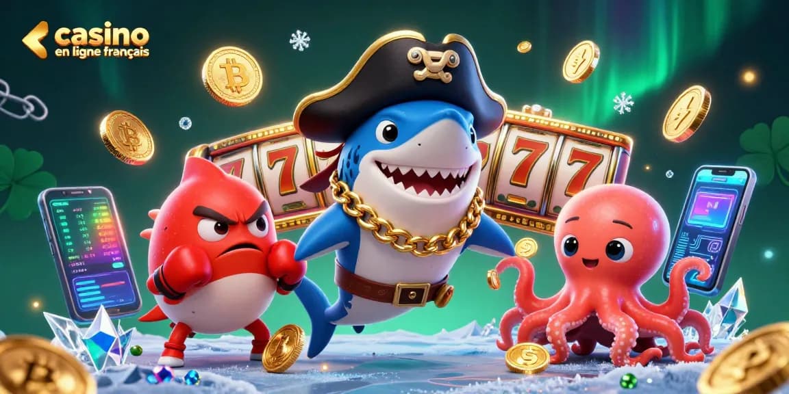 Découvrez l'excitation du casino en ligne français avec des personnages amusants et des machines à sous qui scintillent.