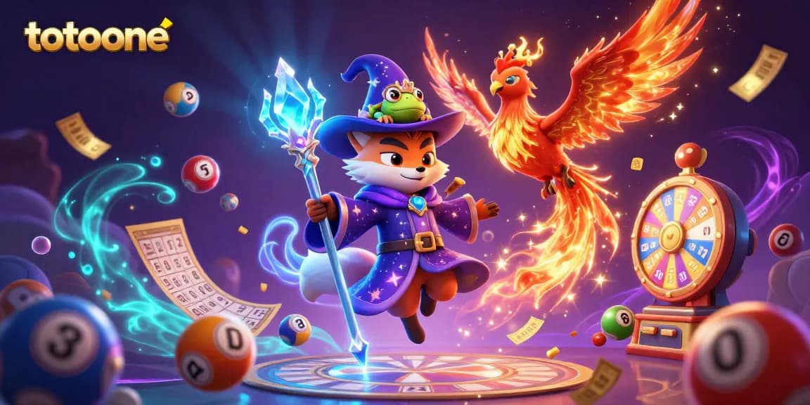 Menyajikan pengalaman bermain totoone dengan ilustrasi 3D sihir yang memukau, berisi karakter menarik dan elemen bernuansa kasino.