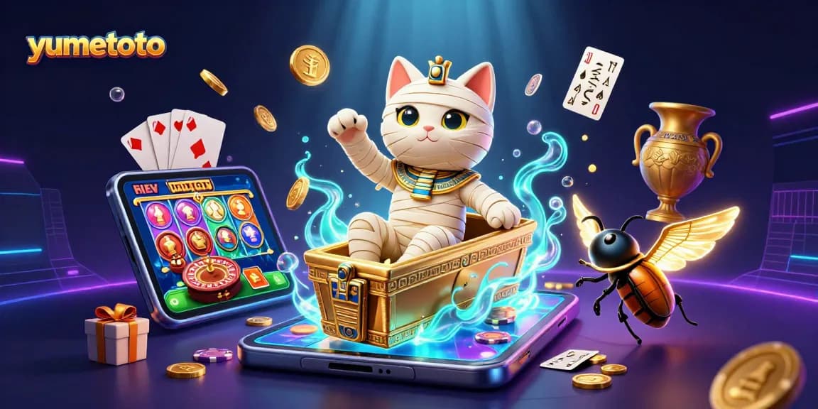 Menggoda keberuntungan di Yumetoto dengan kucing mummy dan permainan slot yang mengasyikkan.