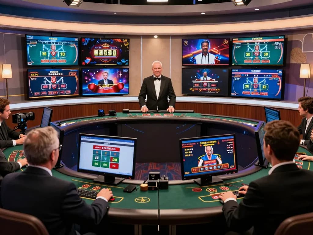 Catching the excitement of casino esteri che accettano italiani with a lively online dealer studio, showcasing engaging table games