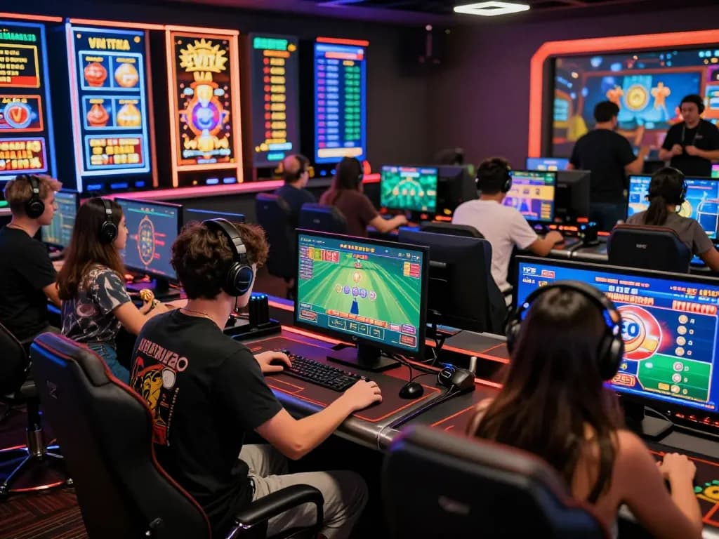 Players enjoying immersive gaming experiences on go88 platform with vibrant visuals and competitive atmosphere.