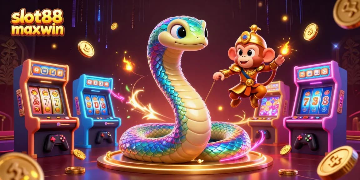 Rasakan aksi mendebarkan dengan slot88 maxwin dalam adegan kasino 3D yang hidup ini, dipenuhi dengan karakter dinamis dan elemen permainan.