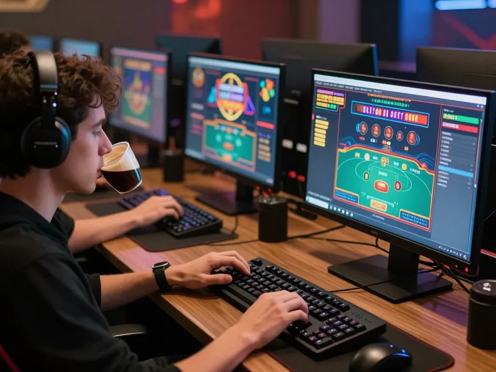 g28 trang chủ interactive online gaming scene with player engaged in poker strategy and focus