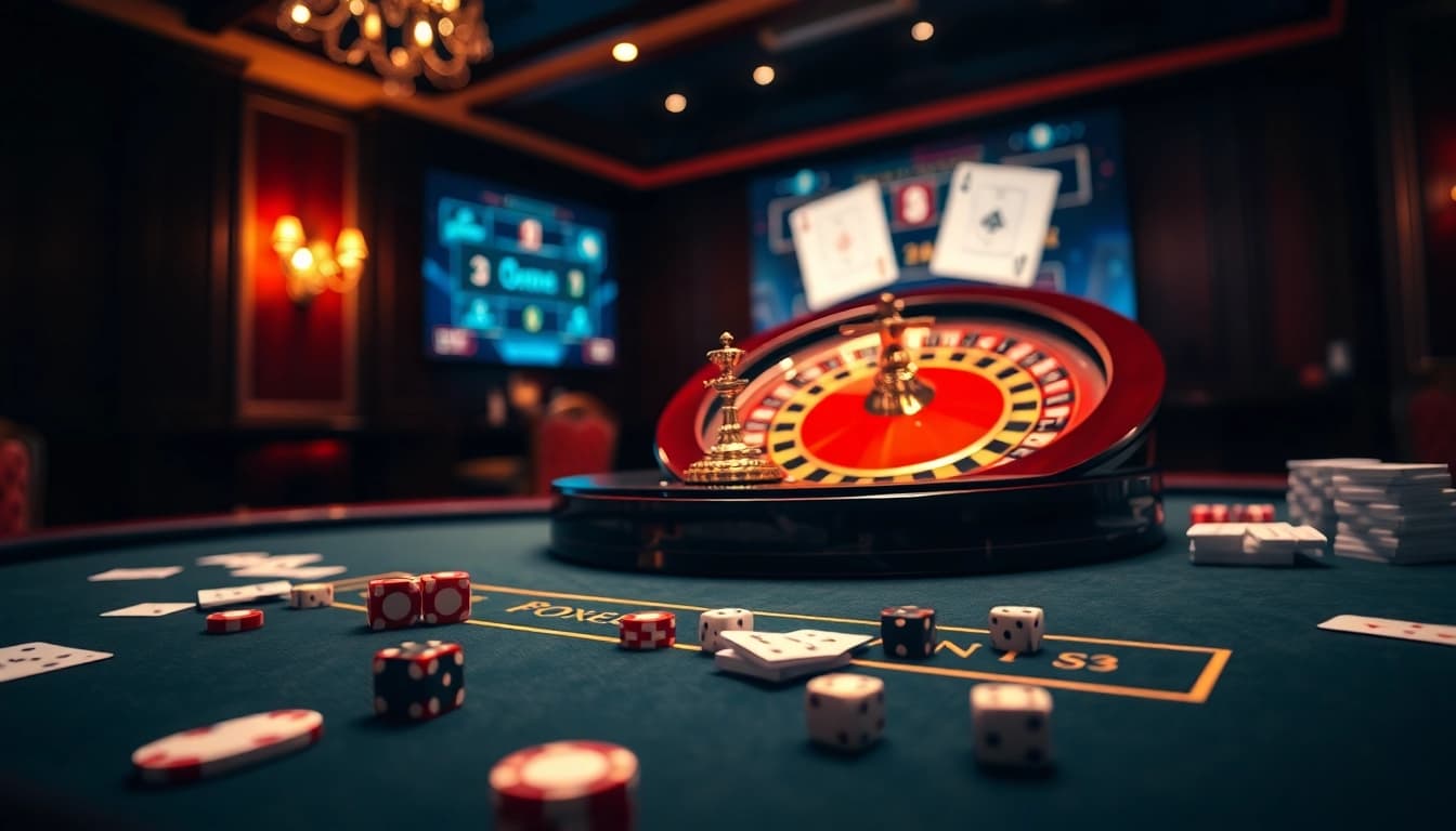 Découvrez l'excitation du casino en ligne Français avec des visuels de jeu en ligne vibrants et des configurations de casino numérique.