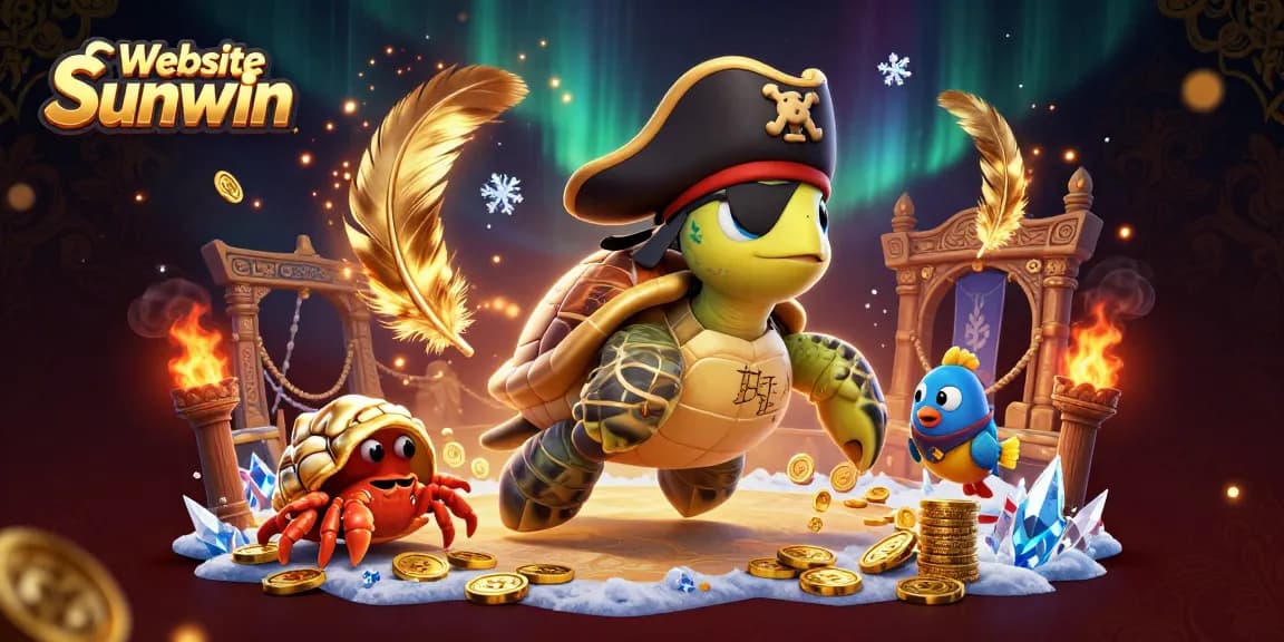 Experience thrilling gameplay at Website Sunwin with pirate-themed characters exploring treasure-laden depths.