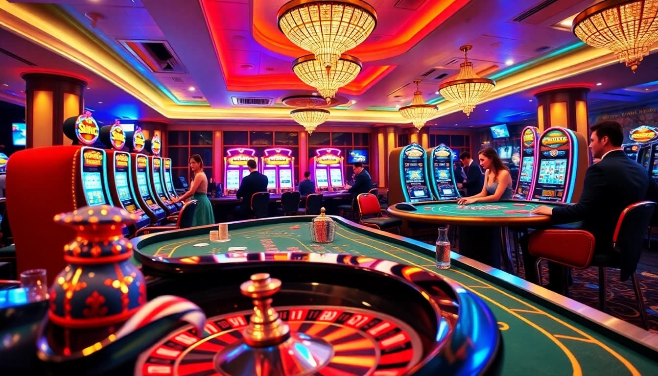 Joueurs engagés profitant des jeux dans un casino en ligne fiable, mettant en avant l'excitation et la fiabilité.