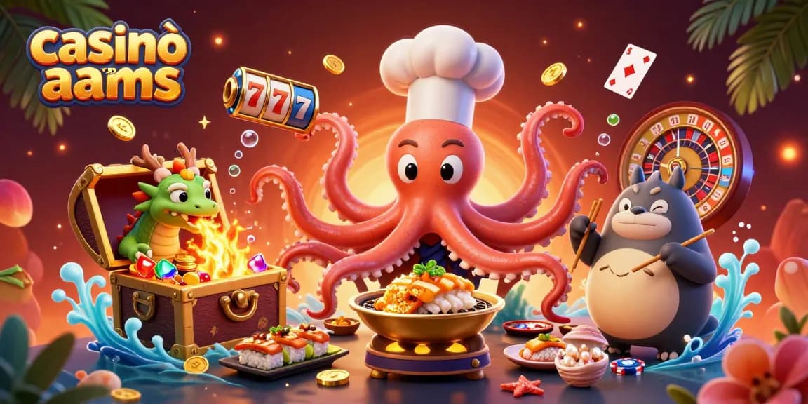 Vivi l'emozione dei casinò non AAMS con personaggi dinamici che preparano giochi deliziosi in una scena di casinò vibrante.