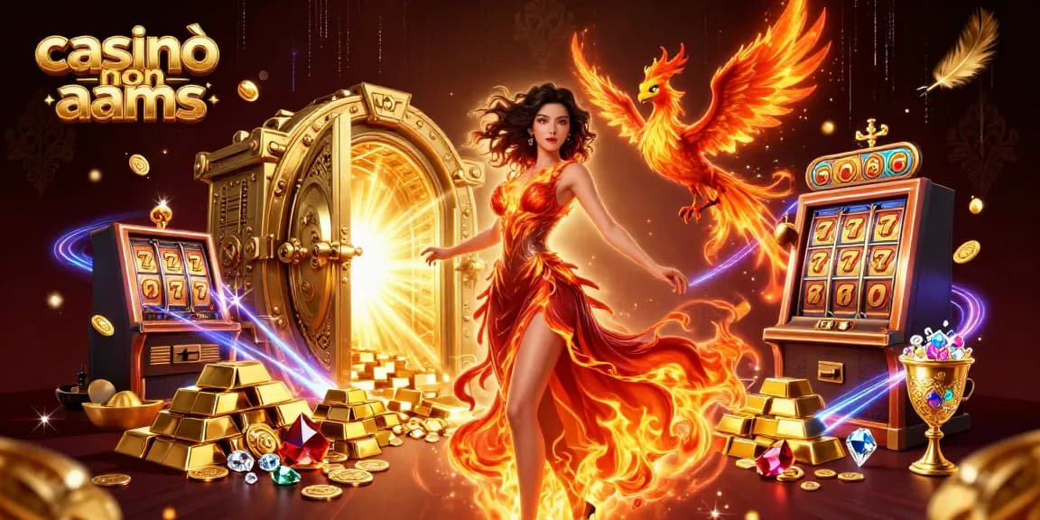 Vivi l'emozione di un casinò non AAMS con slot machine vibranti e tesori.