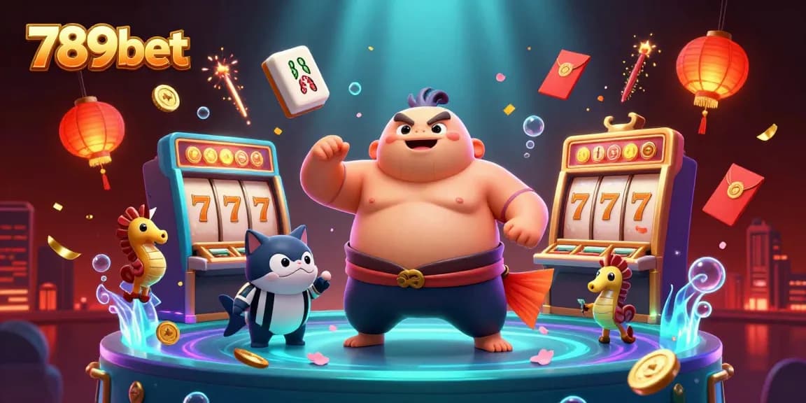 Join the fun at 789bet with a vibrant underwater casino scene featuring classic slot machines and festive atmosphere.