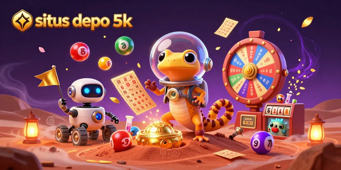 Menggali situs depo 5k dalam kasino emas di Mars dengan karakter lucu dan elemen perjudian dinamis.