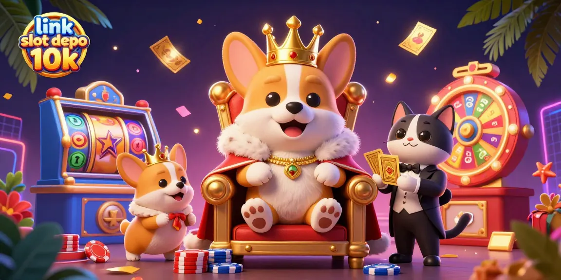 Experience thrilling gameplay with the link slot depo 10k as vibrant slot reels and dynamic characters enliven the scene.