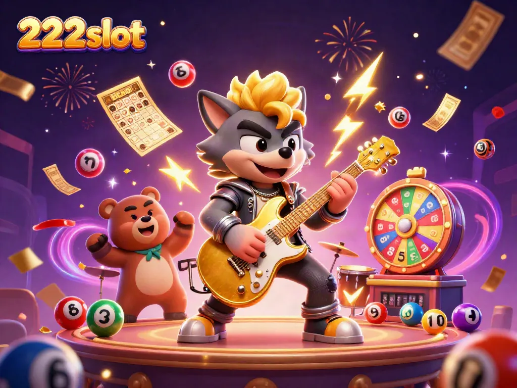 Menangkan jackpot slot dengan 222slot dalam gambar berwarna-warni penuh aksi!