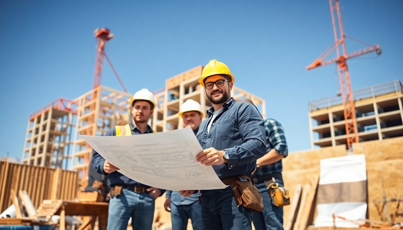 Dynamic scene of a Manhattan General Contractor showcasing construction collaboration.