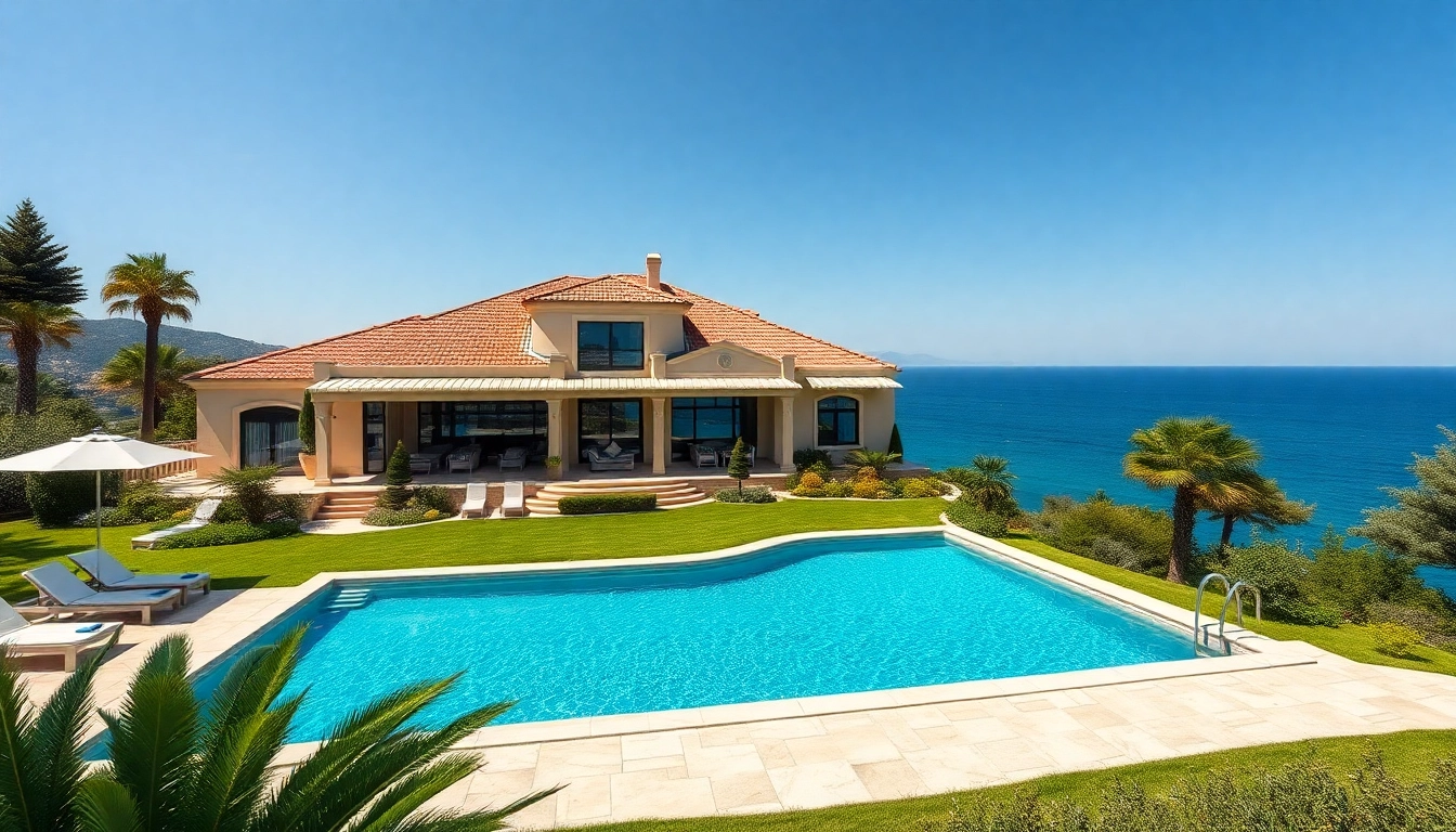 Showcasing luxurious alanya turkey homes for sale with a stunning view of the Mediterranean.