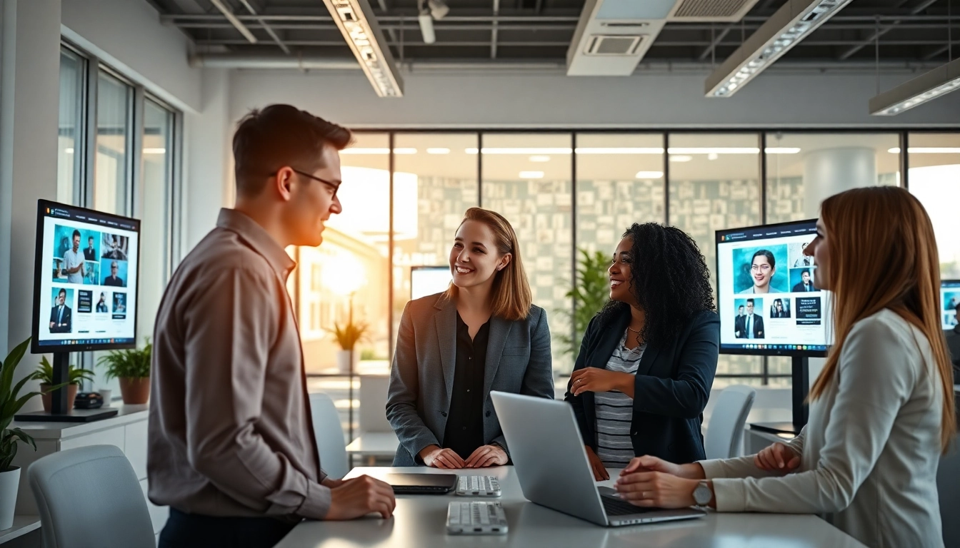 Website erstellen lassen im kreativen Austausch des Webdesign-Teams.