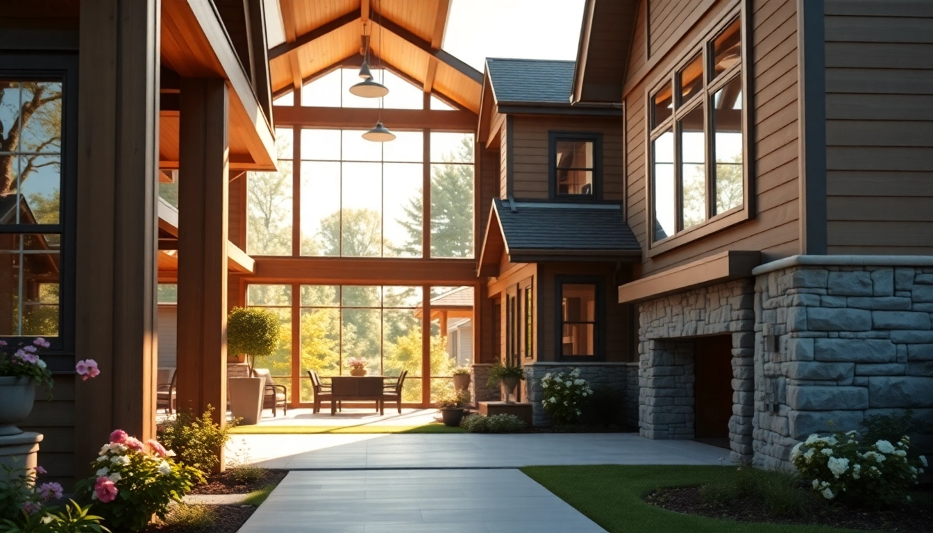 Showcasing sophisticated Massachusetts residential architecture with inviting design elements in a serene setting.