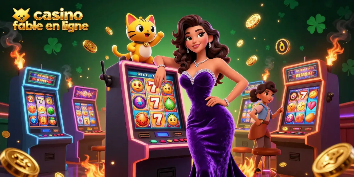 Vivez l'excitation dans un casino fiable en ligne avec une scène de machine à sous Jackpot impressionnante mettant en vedette une mascotte joyeuse.