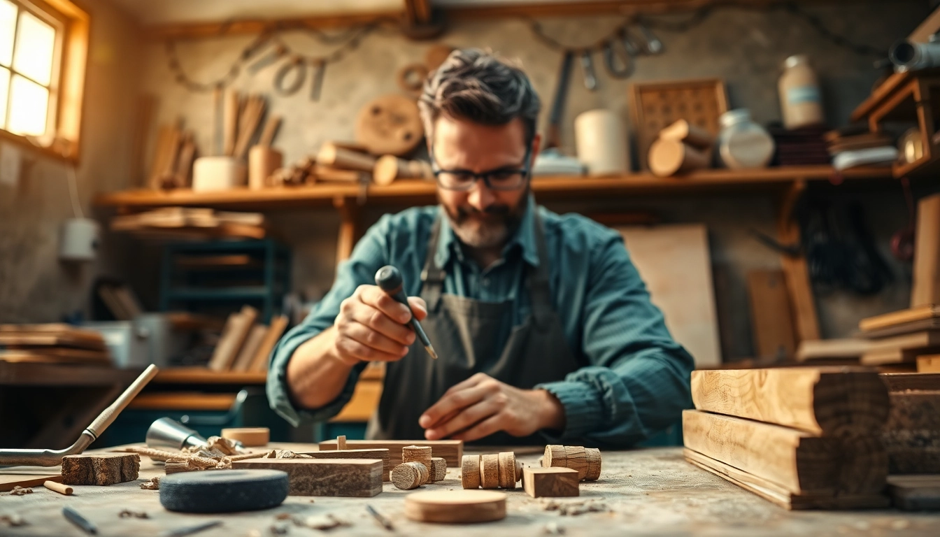 Hands-on craft training session highlighting woodworking techniques and tools.