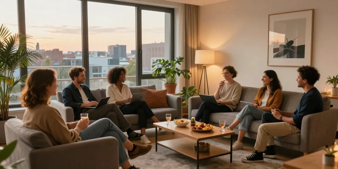 Moderne Monteurwohnung in Hannover, ideal für Geschäftsreisende, mit entspannter Atmosphäre.