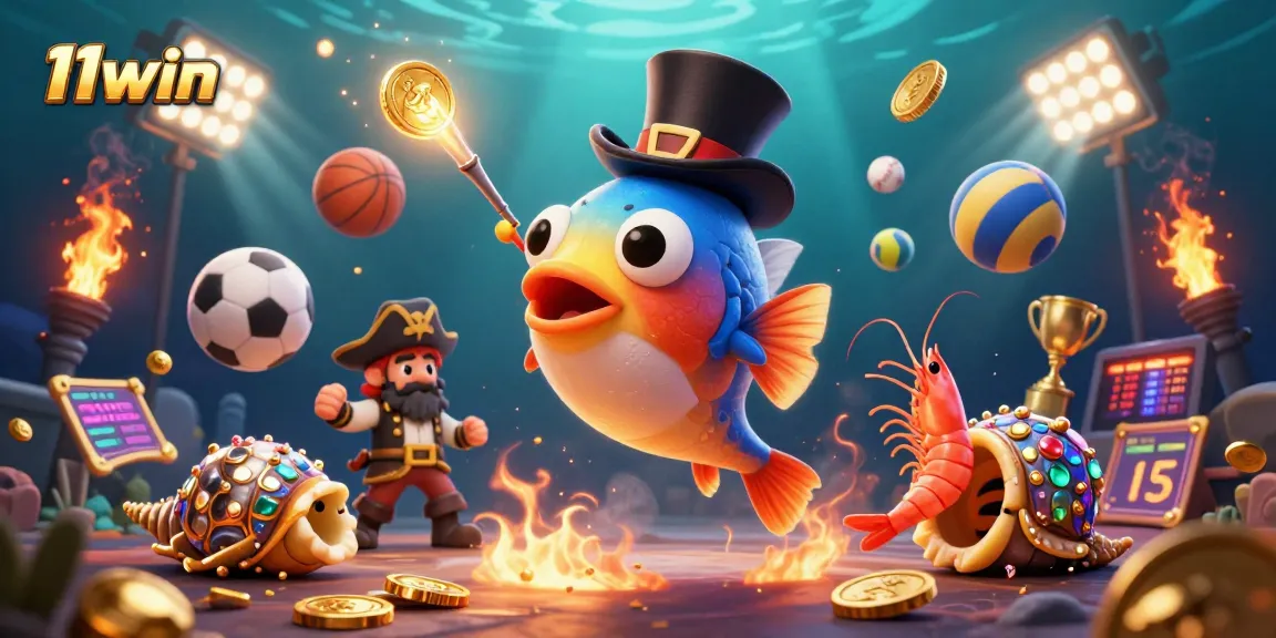 Win big with 11win while enjoying a thrilling 3D underwater casino adventure.