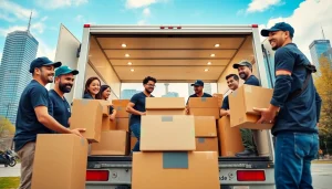 Experience the best Toronto Movers packing efficiently for a successful relocation surrounded by the iconic skyline.