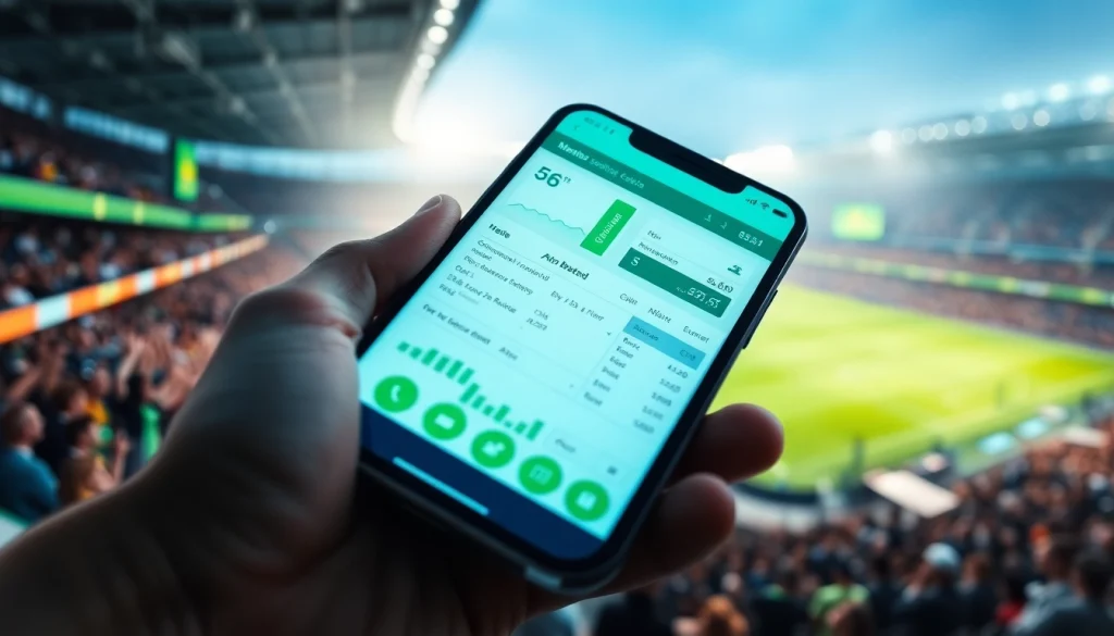 Engaging sports betting apps India interface showcasing dynamic betting features and statistics.