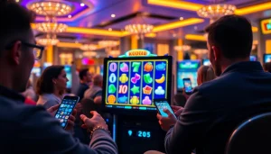 Kode4d slot gaming interface showcasing vibrant reels and excited players enjoying a trustworthy online experience.