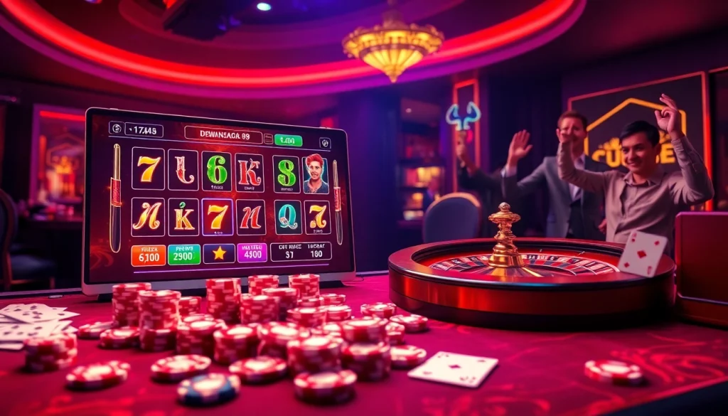 Dewanaga89 menawarkan pengalaman perjudian online yang dinamis dengan antarmuka kasino virtual yang menampilkan permainan slot.