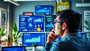 Analyze insights from a facebook smm panel in a modern digital marketing workspace.