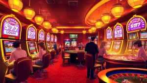 Experience the rush of online gaming with seven 77 slot login showcased at luxury casino slot machines.