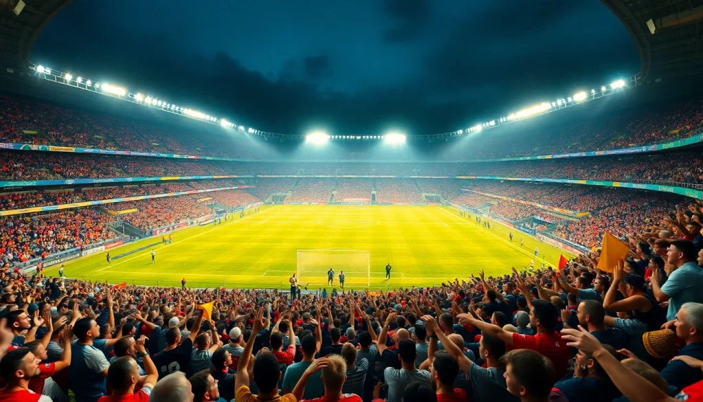 ผลบอลพรีเมียร์ลีก สนามฟุตบอลที่เต็มไปด้วยแฟนบอลเชียร์ทีมโปรด