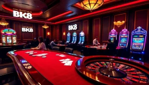 Experience the thrilling action at BK8 with vibrant casino tables and engaging gameplay.