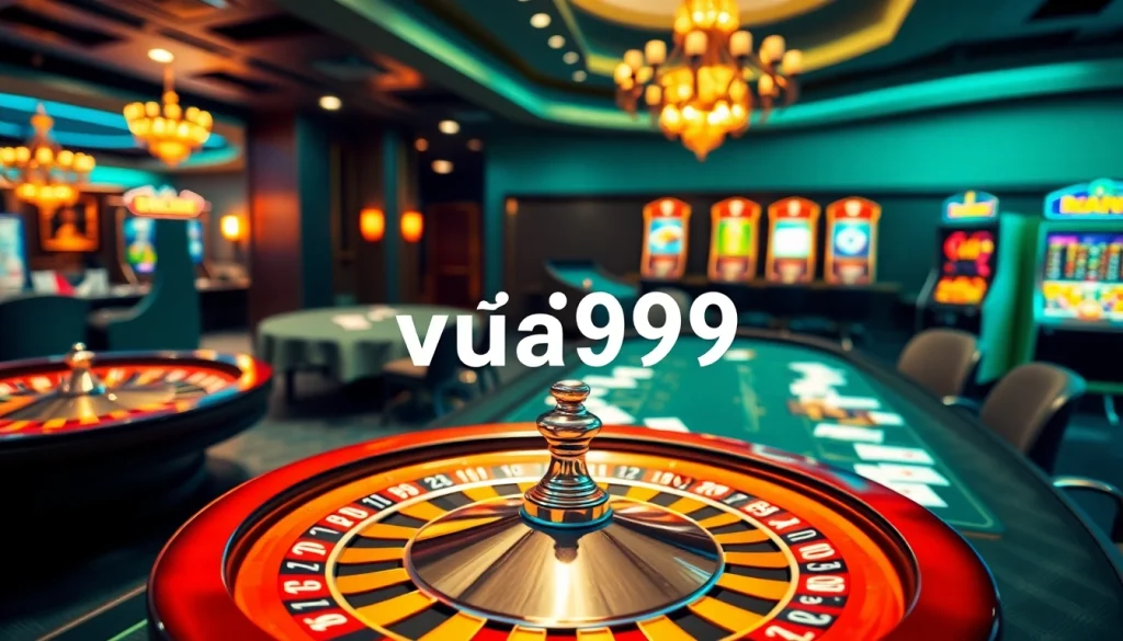 Experience thrilling gameplay at nhà cái vua99 through exhilarating casino action.