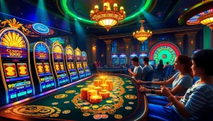 Rasakan sensasi Olympus 1000 saat para pemain menikmati aksi di meja kasino yang penuh warna.