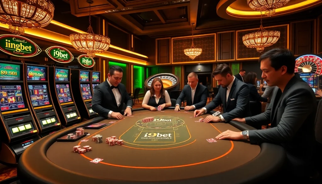 Experience high-stakes excitement at i9bet's glamorous casino atmosphere.