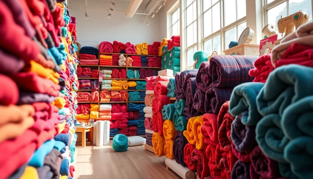 Koop fleece stof kopen in een gezellige stoffenwinkel met kleurrijke voorraad.