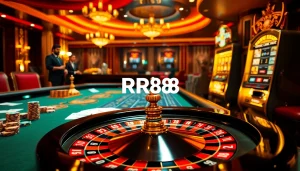 Experience thrilling gambling at RR88 with vibrant casino tables and lively gameplay.