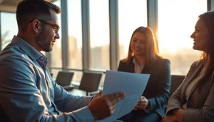 Auto Injury Lawyer Clearwater FL consulting with clients in a professional office environment.