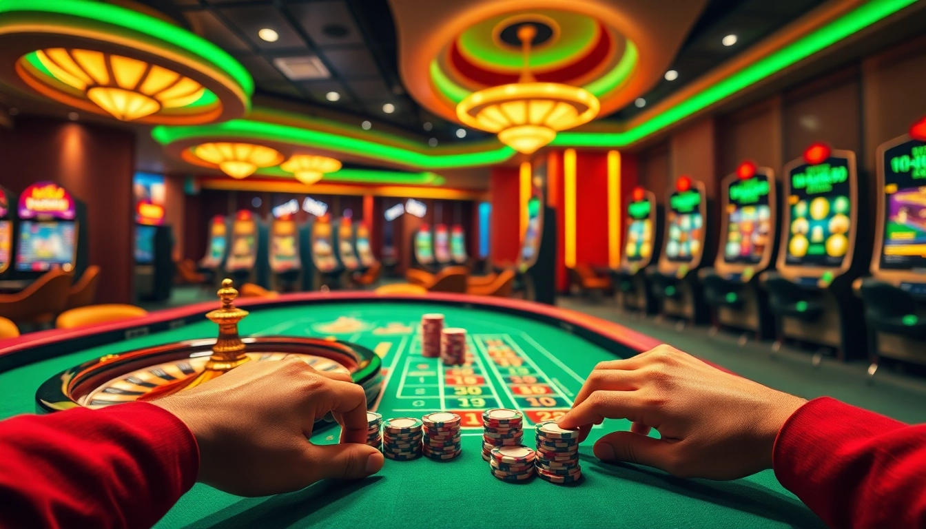 Experience gaming at its peak with https://mm88.today/, showcasing vibrant casino tables and exciting slot machines.