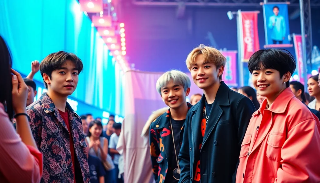 Catch the latest bts news featuring BTS members celebrating with fans in a vibrant K-pop event.