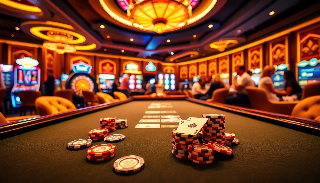 Des joueurs profitent d'une partie passionnante à une table de poker d'un casino en ligne fiable, soulignant l'excitation et le professionnalisme.