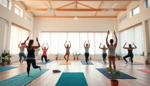 ホットヨガ おすすめ - 静かなヨガスタジオで多様な人々が練習しています。