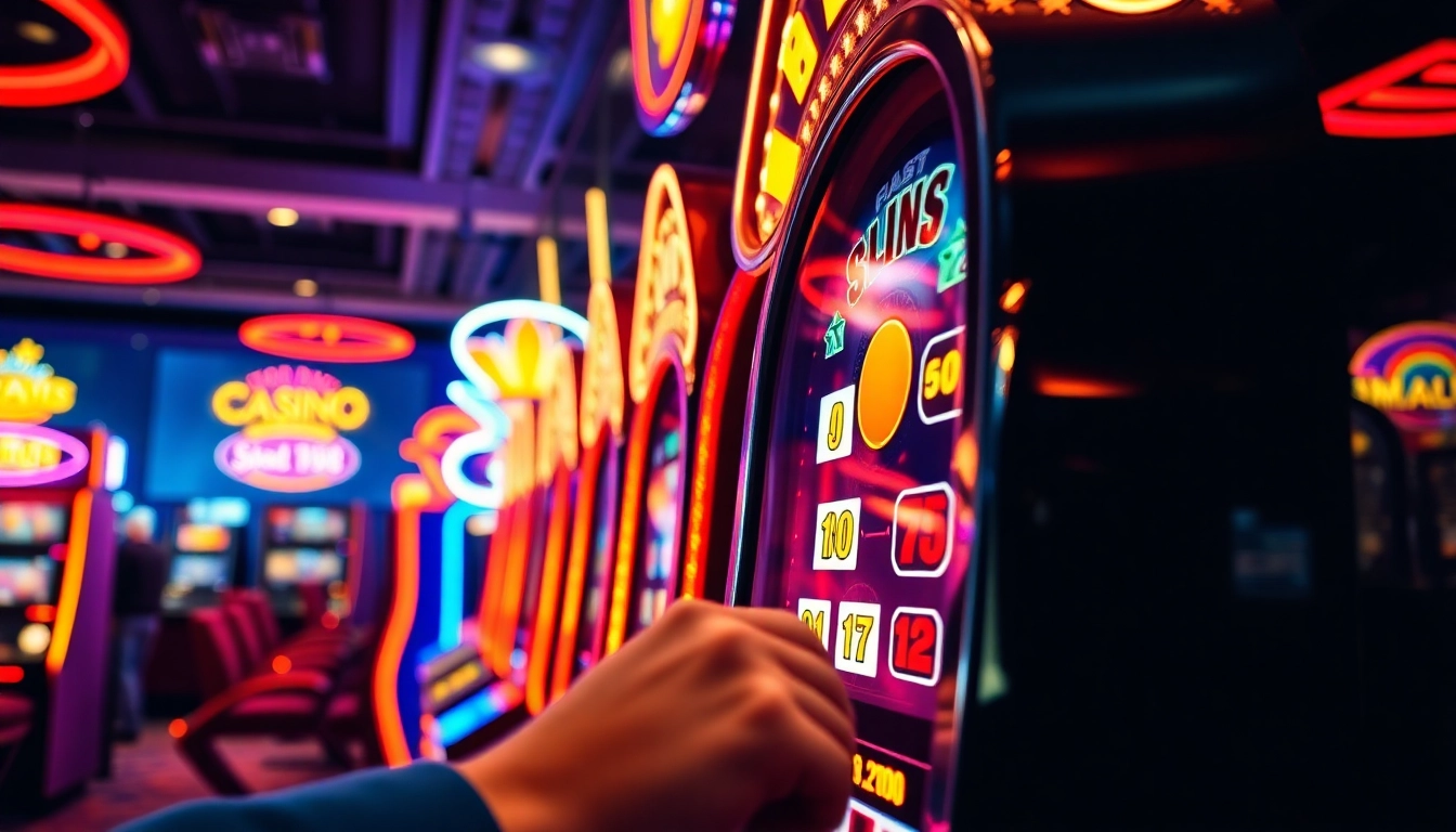 Menangkan dengan link slot88 yang bersinar di mesin slot kasino yang ramai.