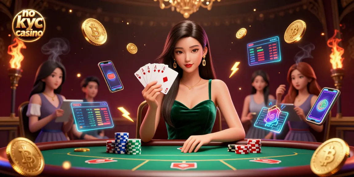 Impegnati in emozionanti partite di casinò no KYC con dinamiche scene di poker che presentano elementi di criptovaluta.