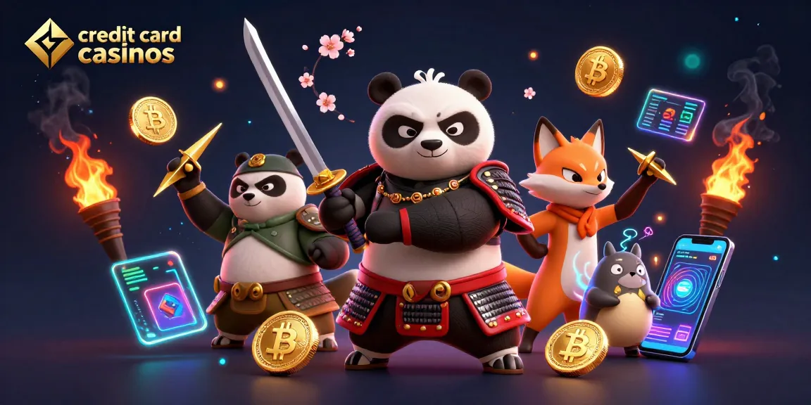 Discover top credit card casinos with thrilling gaming action and vibrant characters.