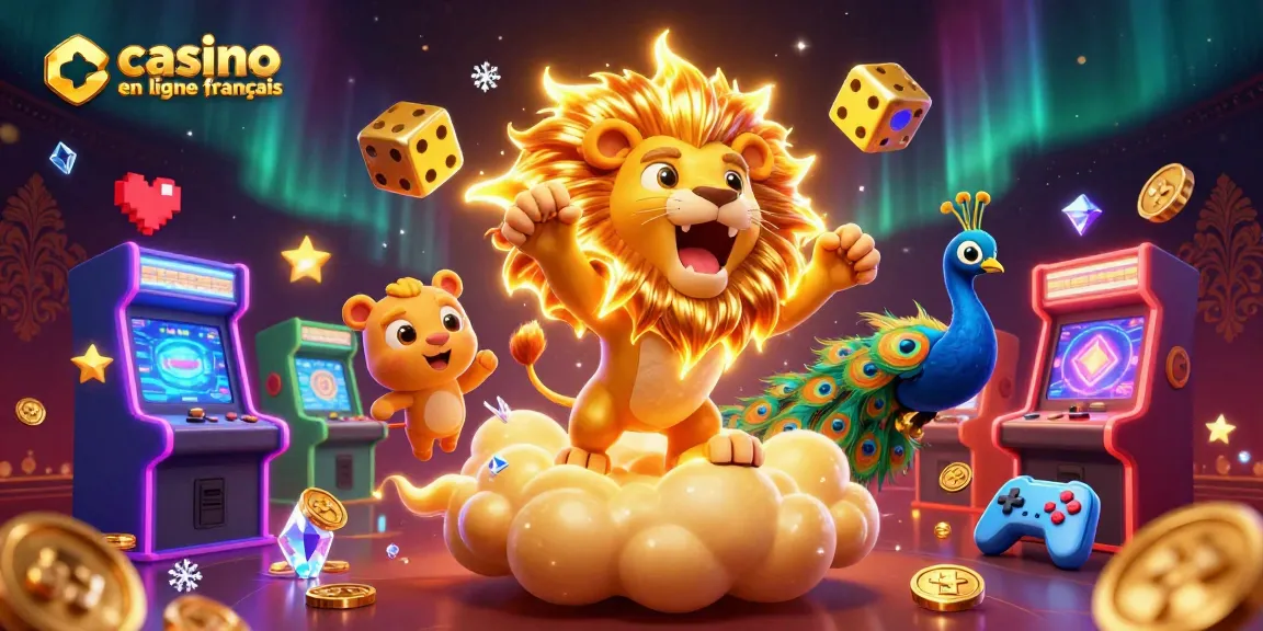 Gagnez avec les meilleurs jeux des casinos en ligne français, illustrés par des personnages colorés et dynamiques.