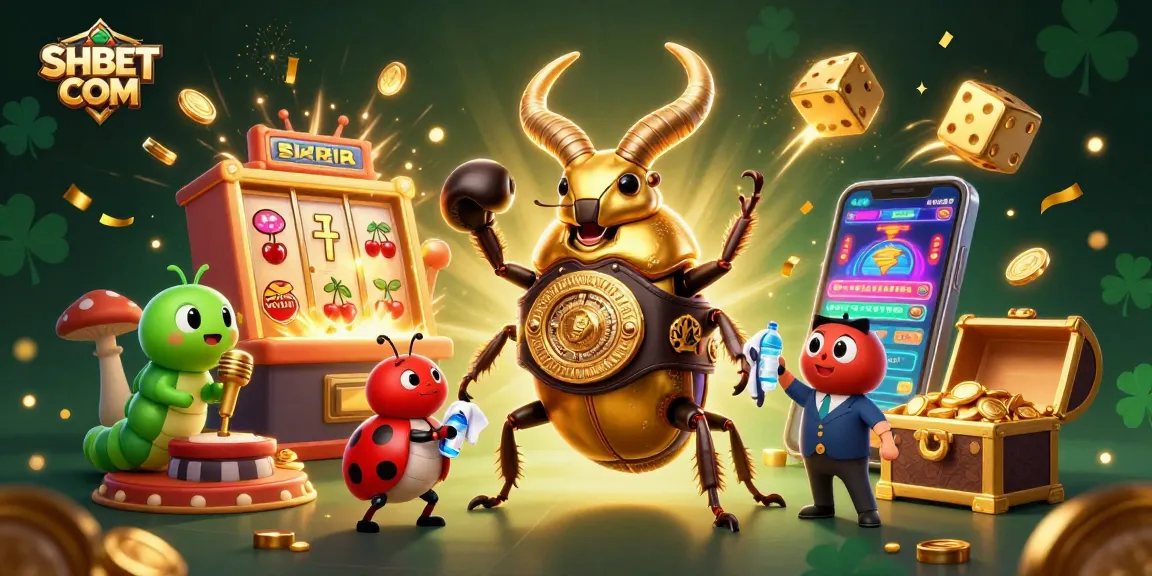 Experience the thrilling world of SHBET COM with dynamic characters amidst a vibrant casino scene.