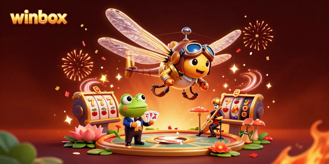 Experience the thrill of winbox through vibrant 3D casino characters and slot games.