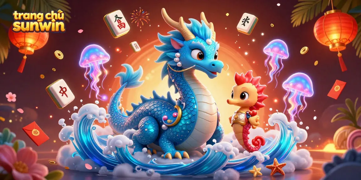 Join the adventure at trang chủ sunwin with a dynamic casino scene featuring a majestic dragon and vibrant elements.